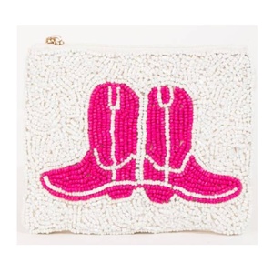 Porte-monnaie unique en forme de chaussure avec fermeture éclair, mini porte-monnaie perlé pour filles, pour clés, cartes, espèces et accessoires de maquillage - Product Image 1
