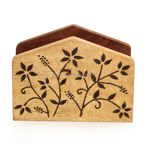 ที่ใส่กระดาษเช็ดปากทำจากไม้ธรรมชาติที่ใส่กระดาษทิชชู่สุดหรูสำหรับวางบนโต๊ะทิชชู่โดย Falak World - Product Image 6