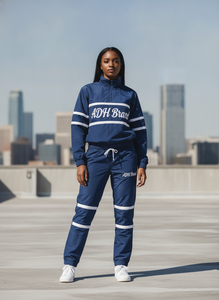 ADH Brand <b>Tracksuit</b> Set Full Length Quarter-Zip Sporty Design Breathable Polyester Unisex Adult Autumn Style - Product Image 5