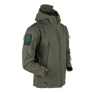 Chaqueta softshell aislante para hombre, para senderismo, trekking, ciclismo, escalada y viajes en clima frío, con tejido transpirable y ajuste flexible. - Product Image 4