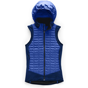 ELEGANT CORPORATION Hooded Quilted <b>Vest</b> <b>Black</b> Polyester Filled Windproof Waterproof Zipper Closure Solid Color Winter Casual - Product Image 3