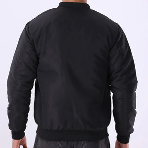 Men Classic Black Satin Bomber <b>Jacket</b> Zipper Up Shiny Silk Flight <b>Jacket</b> Lightweight Casual Slim Fit Outerwear Soft Coat - Product Image 6