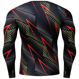 High Quality Men's Slim Fit <b>Compression</b> <b>Shirt</b> Short Sleeve Solid Pattern Breathable Quick Dry for Running Gym Outdoor Workouts - Product Image 2