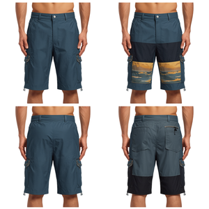 Shorts en nylon pour homme au design élégant, avec un style Horizon Flex et des détails fonctionnels performants - Product Image 3