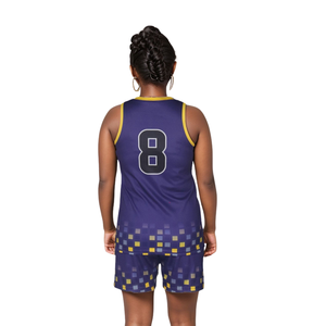 Uniformes de basket-ball personnalisés pour femmes - Maillots et shorts de basket-ball pour femmes de haute qualité avec sublimation intégrale, évacuation de l'humidité - Product Image 3