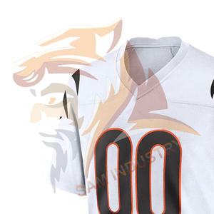 Maillot de football américain personnalisé tendance, à séchage rapide, manches courtes, respirant et à séchage rapide - Product Image 5