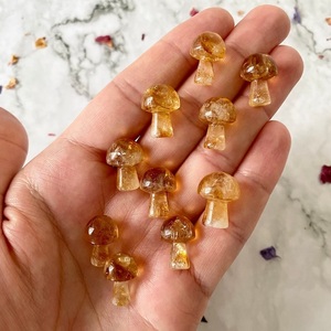 Cristal de Citrine Naturelle Sculpté en Forme de Champignon, Citrine Jaune, Cristal de Guérison pour Reiki, Méditation, Décoration Feng Shui, Vente en Gros - Product Image 6