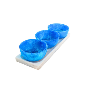 Bol à salade de fruits en résine moderne fait main, multicolores, grande taille - Product Image 1