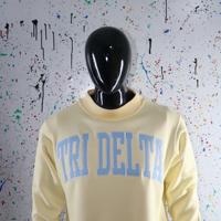 Sudadera TRI DELTA con Cuello Alto, 100% Algodón, Cuello Ancho, Invierno, Hilos Finos Vintage