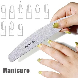 1pc LANGMA Disposable Durable Crystal Glass Double-Sided Nail <b>Files</b> <b>Case</b> Straight Pattern 100 Grit Professional Manicure Tool - Product Image 5