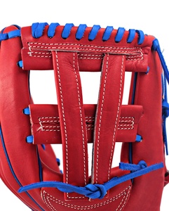 High Quality Genuine Leather Red V Web Position Baseball <b>Gloves</b> Adult <b>Kids</b> Training Infield Baseball <b>Gloves</b> Wholesale - Product Image 6