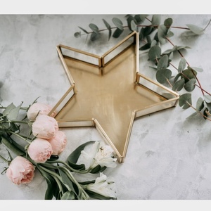 Bandejas de Metal y Vidrio de Estilo Antiguo de Lujo 2026, Organizadores de Perfumes, Bandejas Decorativas para Mesa - Product Image 3