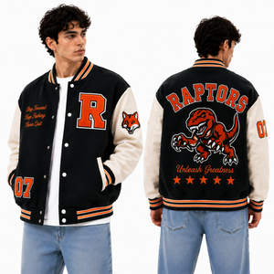 Custom Letterman Jacket Private Label Wool Leather Sleeve Varsity Bomber For School Sports Teams Sportswear Outerwear Streetwear - Product Image 1
