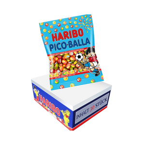 Auténticas Gomitas Veganas Haribo Pico Balla Sour en Bolsa de 160g con Recubrimiento Ácido y Relleno Suave, Venta al Por Mayor - Product Image 3