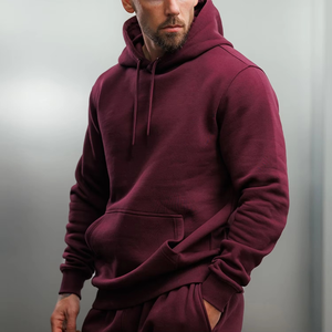 Sweat à capuche ample en molleton pour homme, style streetwear, en polyester/coton écologique, idéal pour la gym et l'automne - Product Image 6