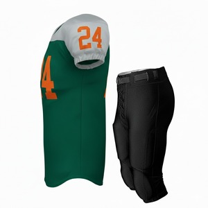 Uniforme de football américain personnalisé par sublimation, avec motif en sergé, maillot et pantalon d'uniforme de football américain - Product Image 6