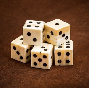 Vintage Bone <b>Set</b> Antique Style Numbered Cubes Smooth Surface Traditional Handmade Gaming Tabletop Playing <b>Set</b> - Product Image 1