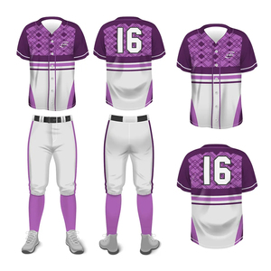Custom Sublimated Baseball Uniform Set Button Down Jersey Pants and <b>Socks</b> Matching Team Training Wear Kit - Product Image 6