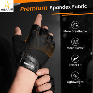 Gants de musculation en cuir de qualité supérieure, idéaux pour les hommes et les femmes, adaptés à la musculation, à la salle de sport, au cyclisme - Product Image 4