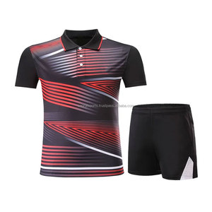 Sports Training <b>Badminton</b> Uniform Custom Logo Team Jersey and Shorts Comfortable Summer Wear - Product Image 1