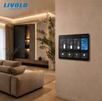 Soporte Magnético de Pared LIVOLO para iPad Pro/Air de 11 y 13 Pulgadas, Carga Cableada, Interruptor Inteligente para el Hogar, Centro de Control de Iluminación