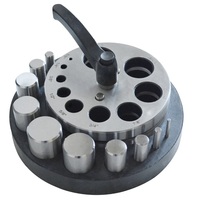 Coupe-disques ovales en acier, lot de 7 poinçons circulaires avec levier de commande pour la découpe de métaux doux, outils de fabrication de bijoux