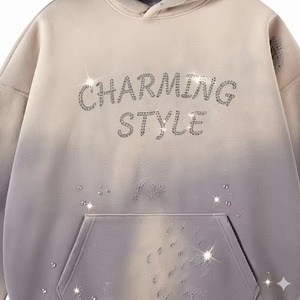 เสื้อฮู้ดดี้ผู้ชายไซส์ใหญ่ สไตล์วินเทจ ลุคสตรีทแวร์ ผ้าฝ้าย 100% หนานุ่ม ซักแล้ว ทรงหลวม รับผลิตตามสั่ง พร้อมสกรีนโลโก้ OEM ODM - Product Image 3
