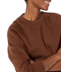 Sweat-shirt en coton pour femme, col rond, manches longues, coupe oversize, confortable, de luxe, meilleur prix, fabriqué au Bangladesh - Product Image 3