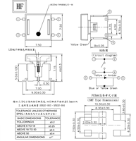 Interrupteur Tactile LED à Angle Droit FORWARD SFNHJM 50mA 12V SMD avec Température de Fonctionnement de -20 à +70°C pour Personnalisation de PCB