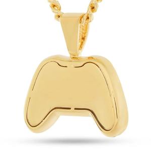 Collar con Colgante de Control de Videojuegos Chapado en Oro, Joyería Hiphop de Aleación, Regalo Unisex con Dije Temático - Product Image 2
