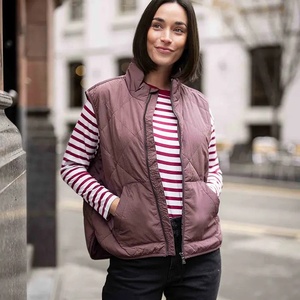 <b>Women's</b> Quilted Puffer Vest Sleeveless Zip <b>Waistcoat</b> Stand Collar Winter Outerwear Formal Layering Reversible Windproof Vest - Product Image 4