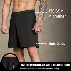 Shorts de boxe personnalisables avec logo d'équipe, shorts de combat en satin extensible, vêtements de sport pour les séances d'entraînement - Product Image 1