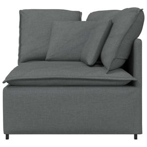 Sofá Modular de Tela Gris Oscuro 100% Poliéster con Metal y Espuma de 39.4 Pulgadas para Sala de Estar - Product Image 3