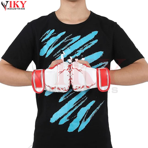 Guantes de Sparring MMA con Diseño de Llama Blanca y Roja, Novedad en Equipo de Artes Marciales con Palma Abierta, con Etiqueta Privada - Product Image 6