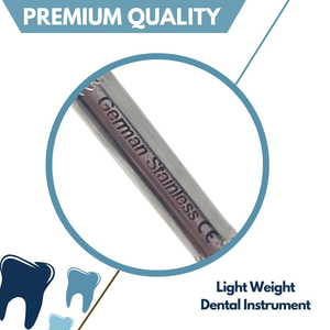Professional Stainless Steel Dental Scraper Plaque Removal Tool | Double Ended Tartar & Calculus Remover for Dentist, Home & Pet - Product Image 3