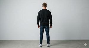 Sweat-shirt en coton à col rond, prix de gros, coupe classique, vêtements décontractés d'hiver, fabrication sur mesure, logo personnalisé, sweat-shirts pour hommes - Product Image 5