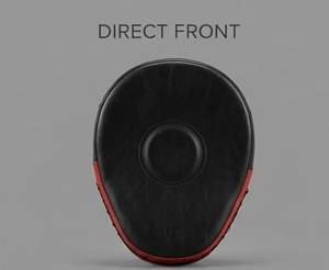 Cible de frappe en cuir de vachette rouge et noir avec sangle de maintien et coutures renforcées pour l'entraînement - Product Image 3