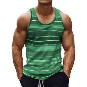 Camisetas sin mangas de cuello alto para hombre, 100% algodón, 220g, estampado digital de leopardo, estilo formal, lavado. - Product Image 5