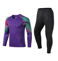 Seragam Kiper Desain Empuk Paling Diminati, Set Jersey Lengan Panjang & Celana Panjang Setinggi Mata Kaki Untuk Unisex