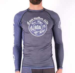 เสื้อรัดกล้ามเนื้อสำหรับผู้ชายขายส่ง พร้อมโลโก้สั่งทำ สำหรับกีฬาบราซิลเลียนยิวยิตสู โนกิ เอ็มเอ็มเอ แกรปลิง แห้งเร็ว - Product Image 6