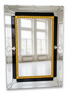 Venetian Wooden Carved Rectangle Wall <b>Mirror</b> Etched Floral Beveled <b>Frame</b> Antique <b>Silver</b> Full Length Decorative Luxury Handmade - Product Image 2