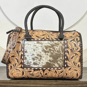 Bolsa de Viaje Grande de Cuero Hecha a Mano, Estilo Personalizado, de Lujo, para Mujer, Bolsa de Hombro de Cuero Vacuno - Product Image 5