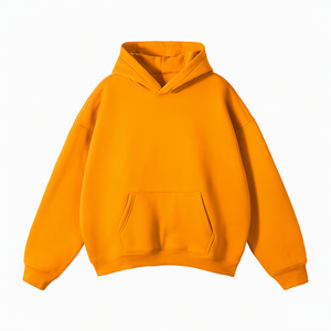 เสื้อฮู้ดโอเวอร์ไซส์ผู้ชาย ผ้าฟลีซ พิมพ์ลายดิจิทัล ประดับลูกปัด สีพื้น สวมใส่สบาย ทรงปกติ เหมาะสำหรับฤดูหนาว - Product Image 4