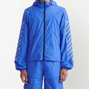 New Custom Winter Windbreaker Two-Piece <b>Set</b> Men's <b>Knitted</b> Digital Printing Quick Dry Polyester/Cotton Casual Track Suit Custom - Product Image 5