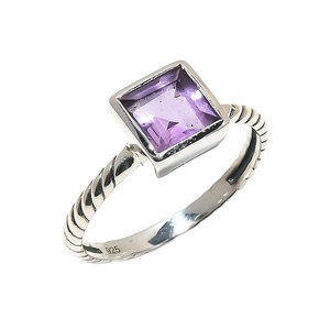 Anillos de Plata de Ley 925 de Estilo Occidental 2025, Joyería, Anillos de Compromiso con Piedras Preciosas Personalizadas, Amatista Natural de Fábrica - Product Image 1