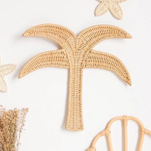 Décoration murale en rotin fait main en forme de palmier, best-seller, pour chambre d'enfant, chambre de bébé et décoration bohème. - Product Image 4
