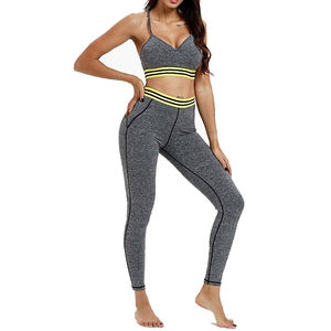 Comfortable and Wearable Easy to <b>Wash</b> High Quality Yoga Set Fitness Bra and Leggings 2 Piece Women's Sets For sale - Product Image 5