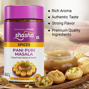 SHASHA Pani Puri Masala, Tarro de 100g - Product Image 4