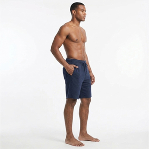 Shorts décontractés en coton pour hommes, taille élastique avec cordon de serrage, légers et confortables, pour l'été et le quotidien - Product Image 2