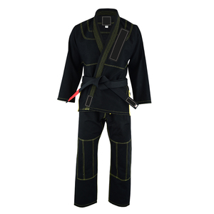 Kimono de BJJ Negro 100% Algodón, Duradero, Corte Regular, Uniforme de Artes Marciales para Adultos, Unisex - Product Image 2